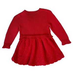 Cat & Jack Red Sweater Dress